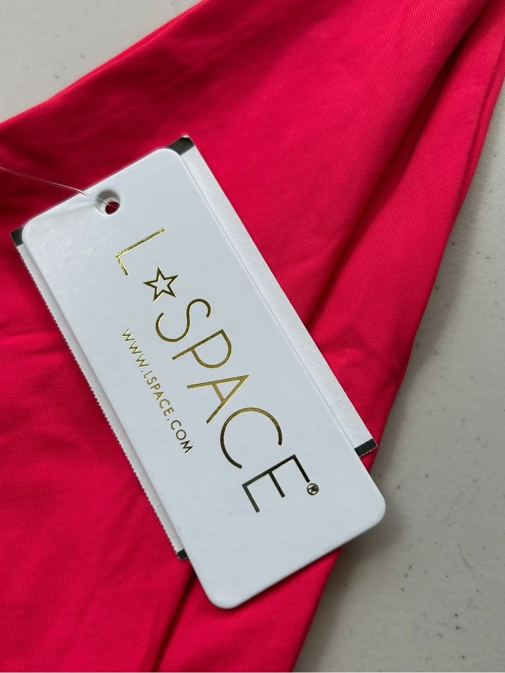 L*Space Cabana Bikini Bitsy Bottom in Lipstick Red Size XL New